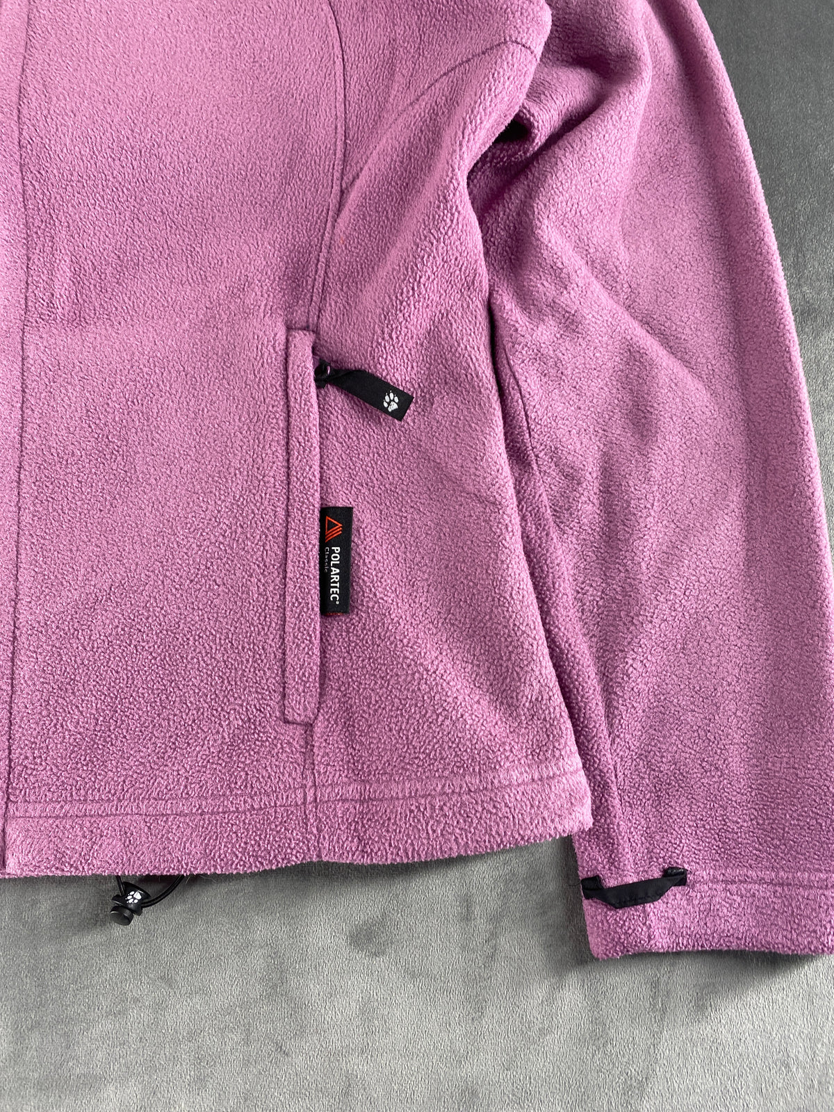 Felpa in pile Jack Wolfskin Polartec lilla full-zip – Donna Taglia M
