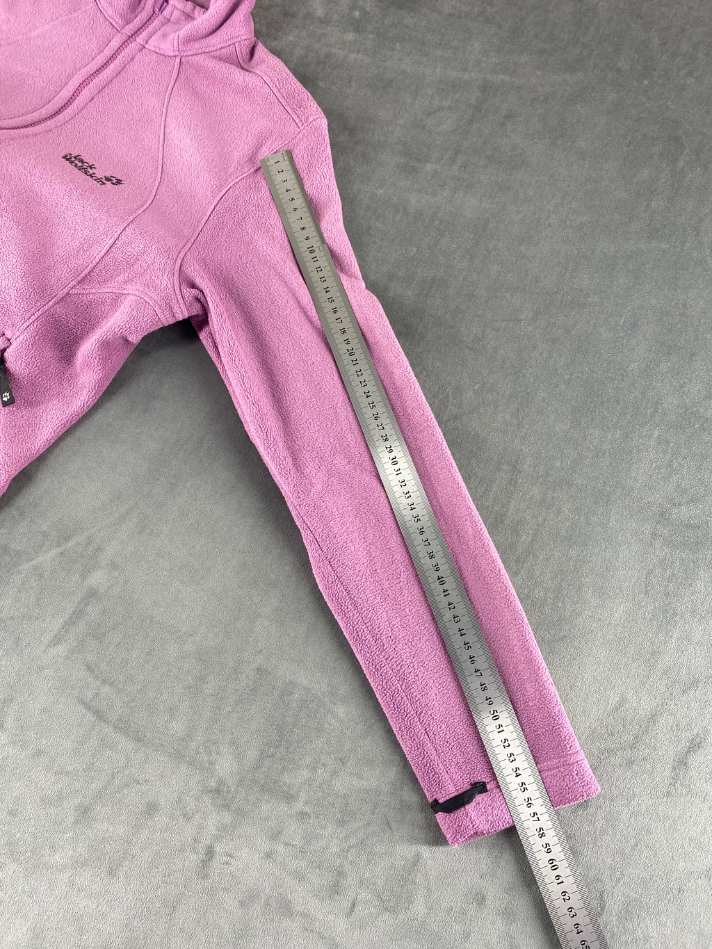 Felpa in pile Jack Wolfskin Polartec lilla full-zip – Donna Taglia M