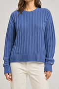 Maglione Tommy Hilfiger blu a coste – Donna Taglia S