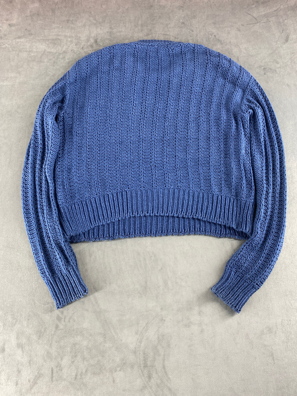 Maglione Tommy Hilfiger blu a coste – Donna Taglia S
