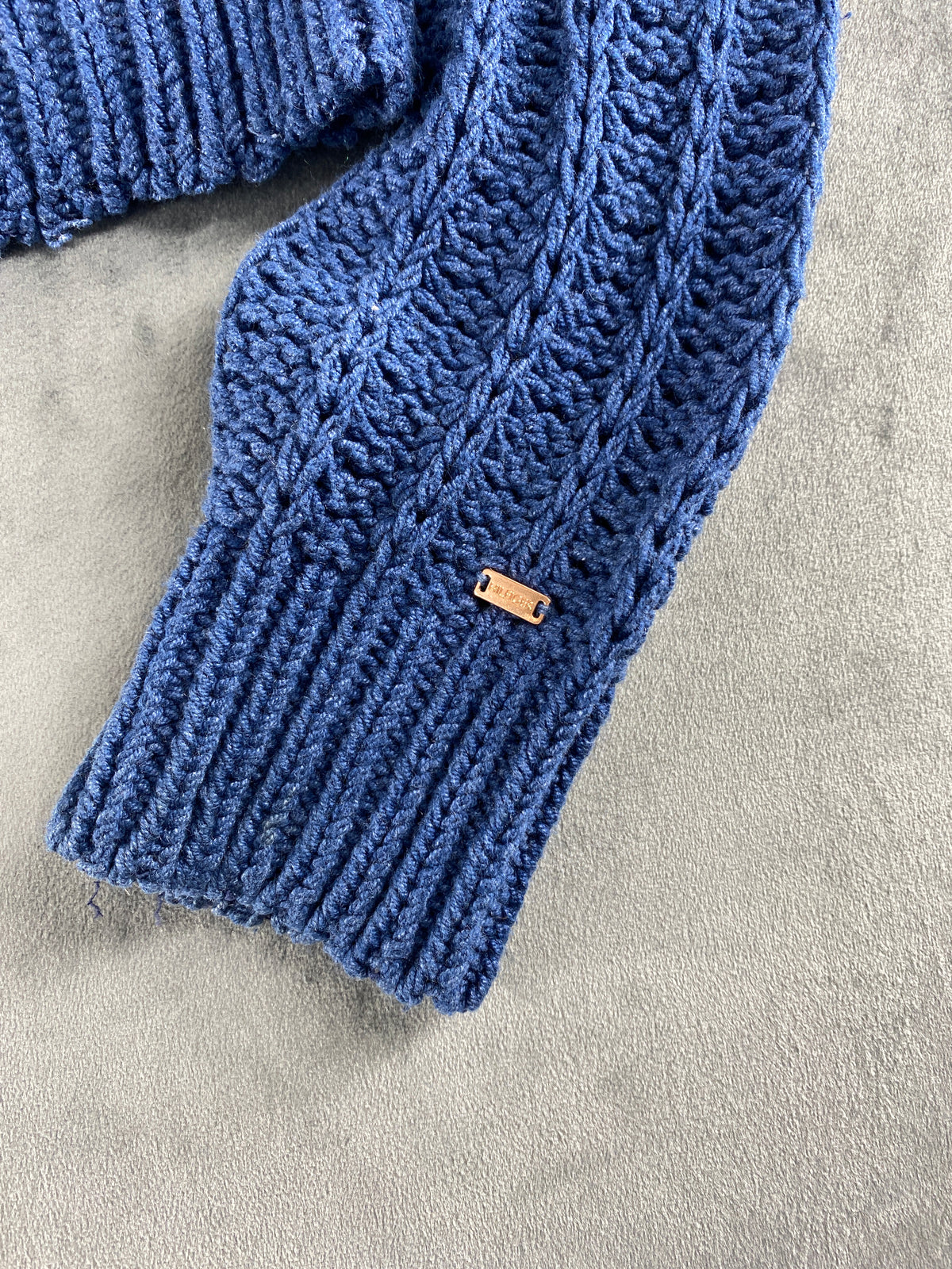 Maglione Tommy Hilfiger blu a coste – Donna Taglia S