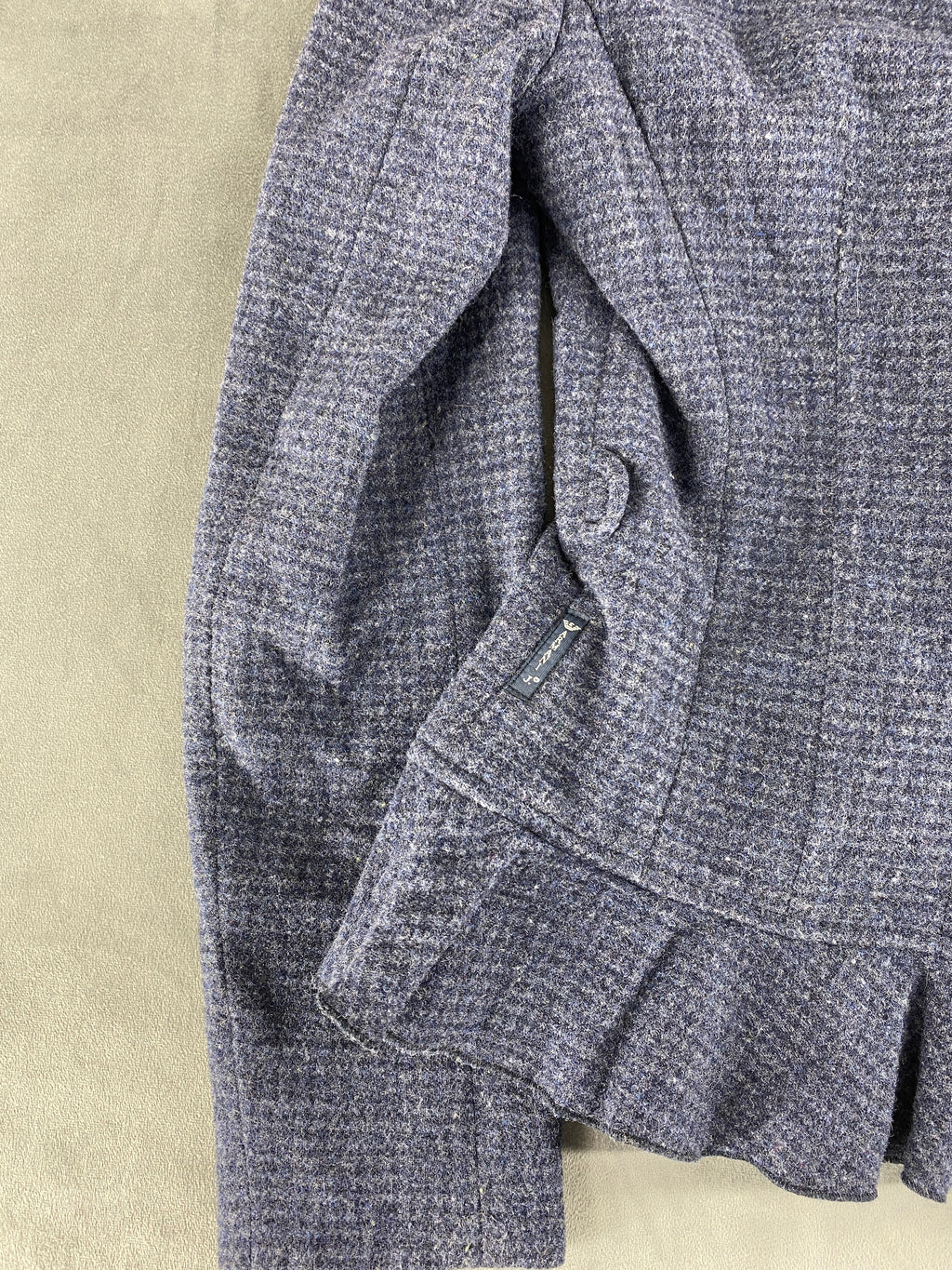 Blazer Armani Jeans blu check con peplo – Donna Taglia S (IT 40)