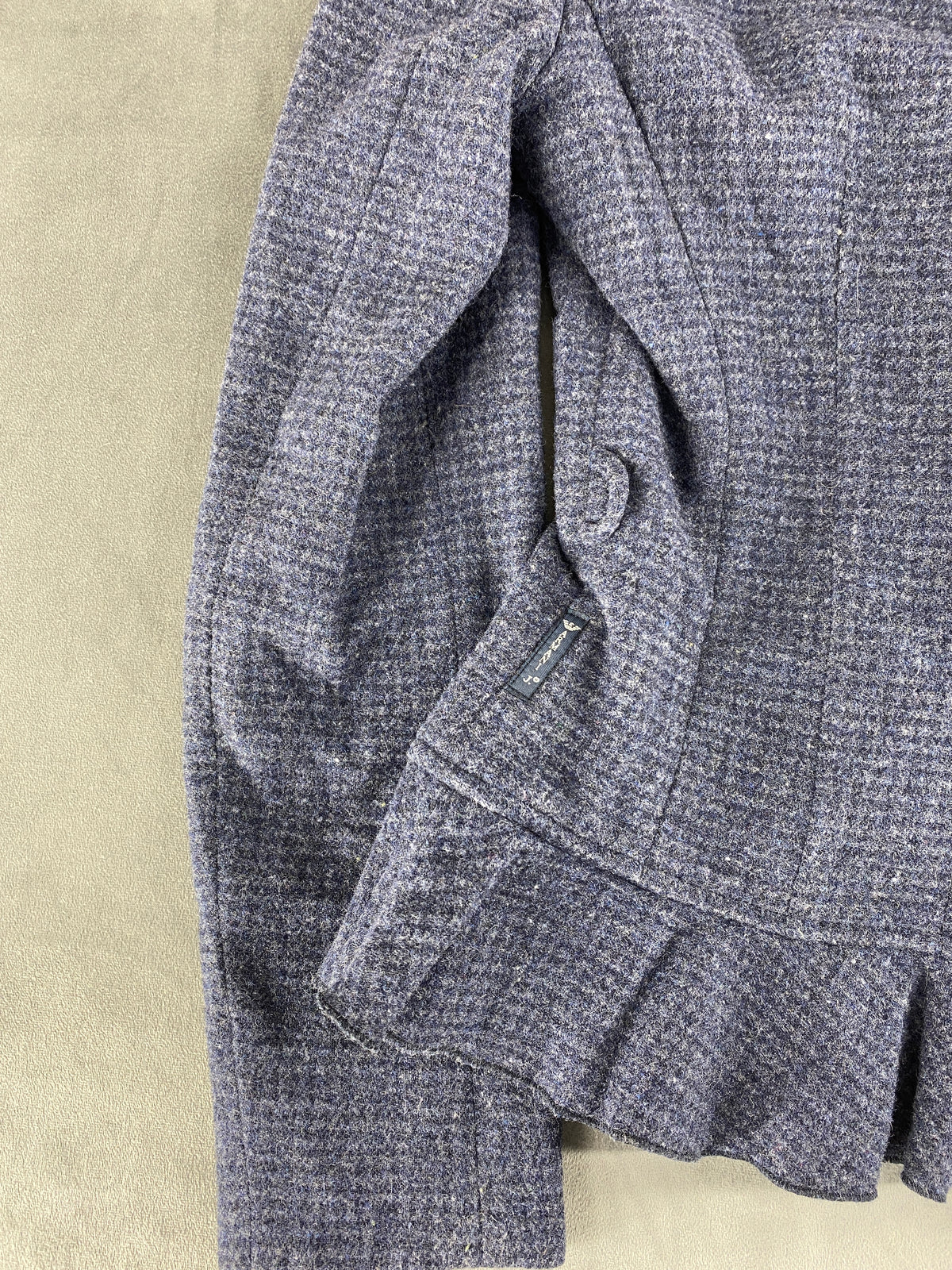 Blazer Armani Jeans blu check con peplo – Donna Taglia S (IT 40)