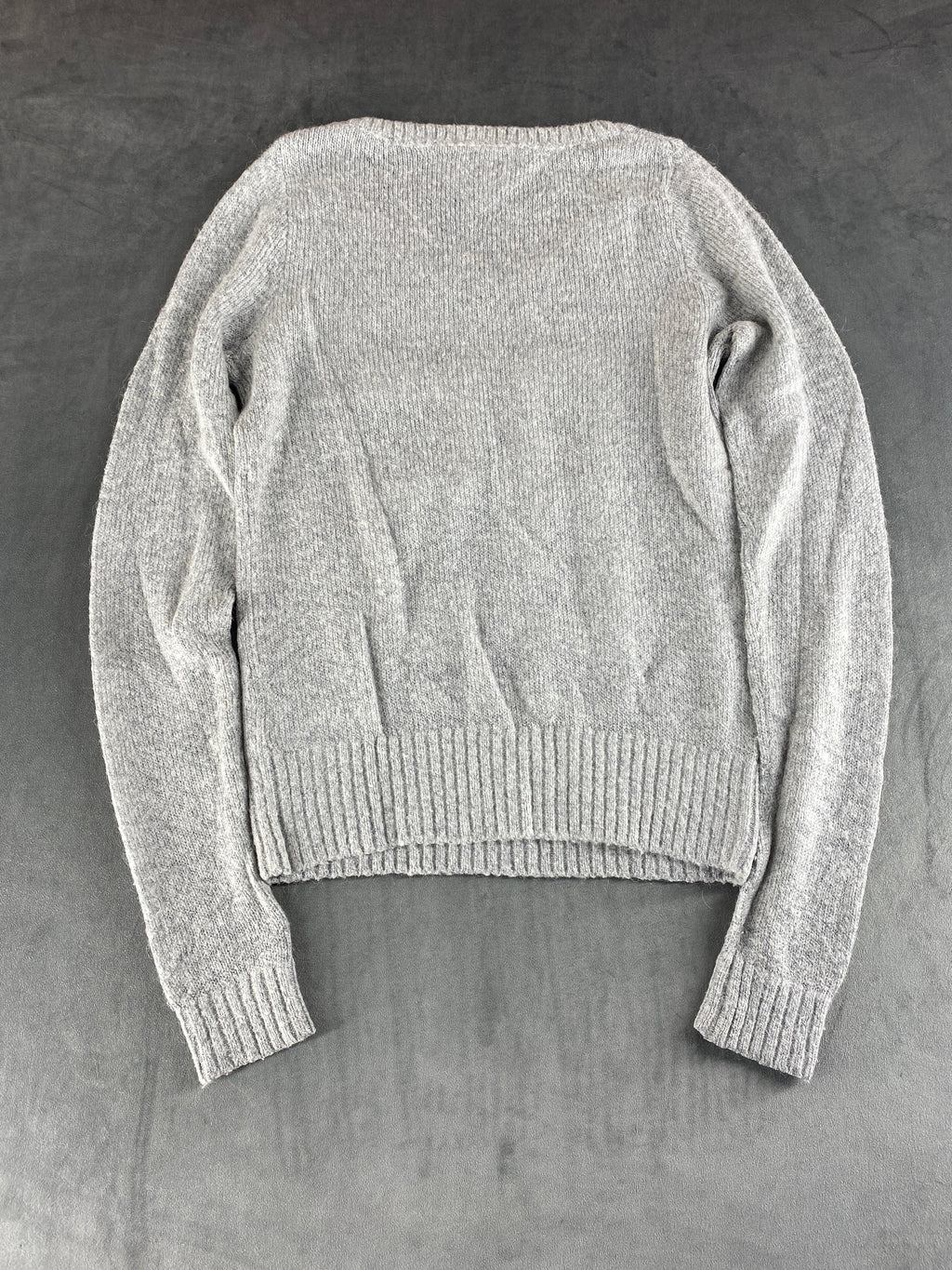 Maglione Tommy Hilfiger Denim grigio 85 scollo a V – Donna Taglia S