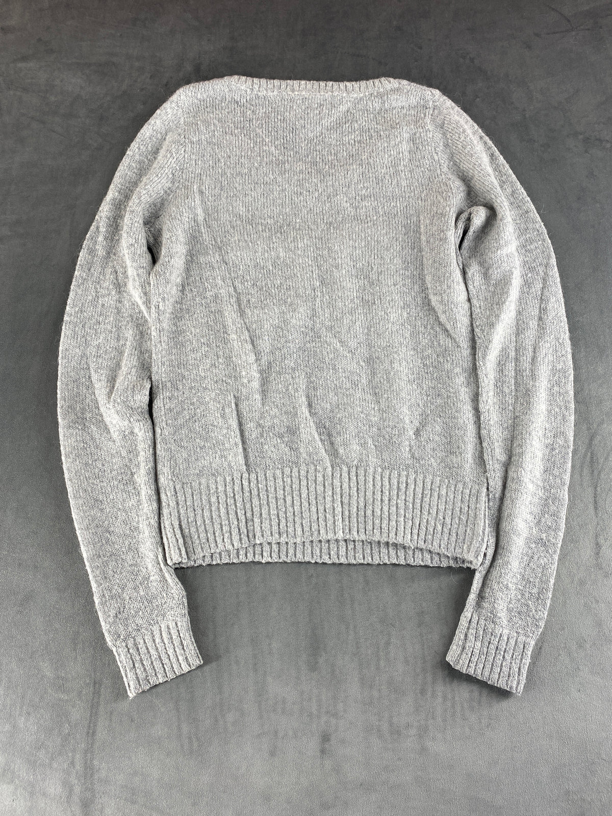 Maglione Tommy Hilfiger Denim grigio 85 scollo a V – Donna Taglia S