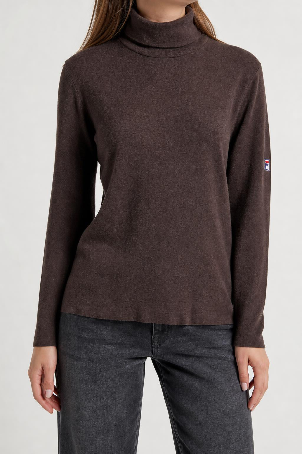 Dolcevita Fila marrone in lana – Donna Taglia M