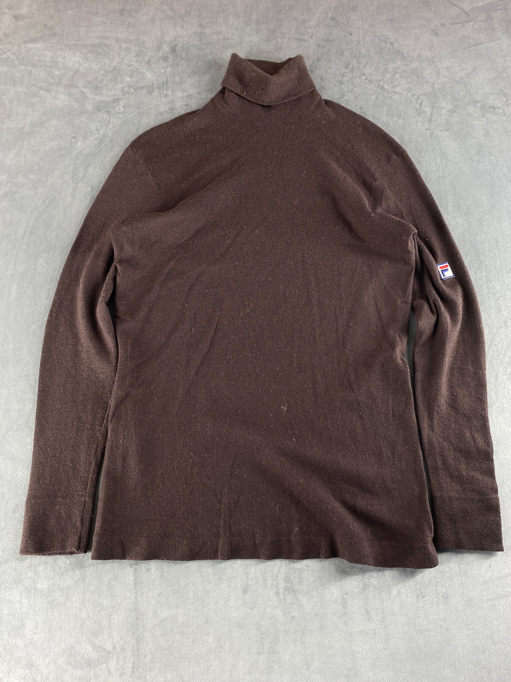 Dolcevita Fila marrone in lana – Donna Taglia M