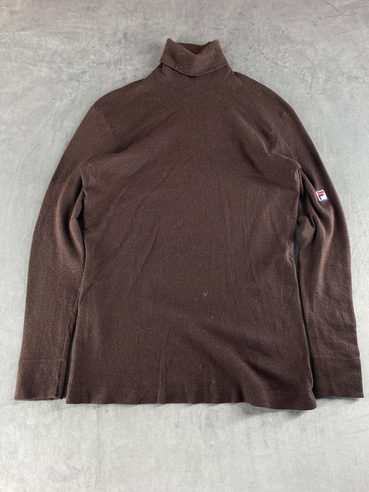 Dolcevita Fila marrone in lana – Donna Taglia M
