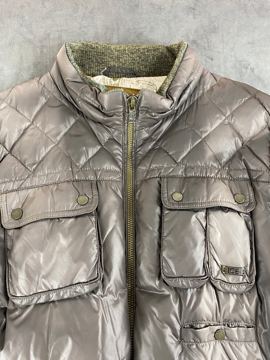 Piumino trapuntato Iceberg taupe – Donna Taglia L