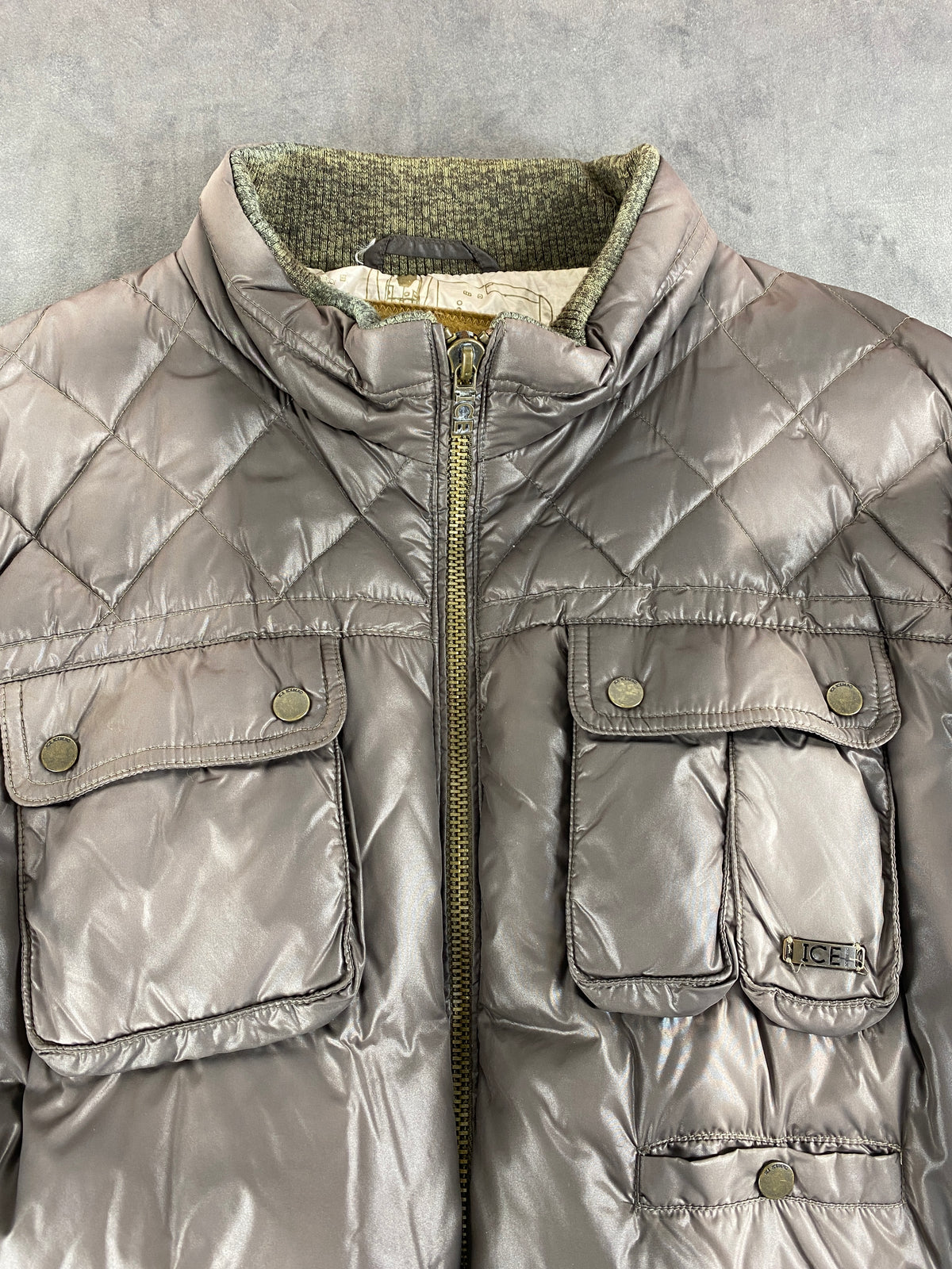 Piumino trapuntato Iceberg taupe – Donna Taglia L