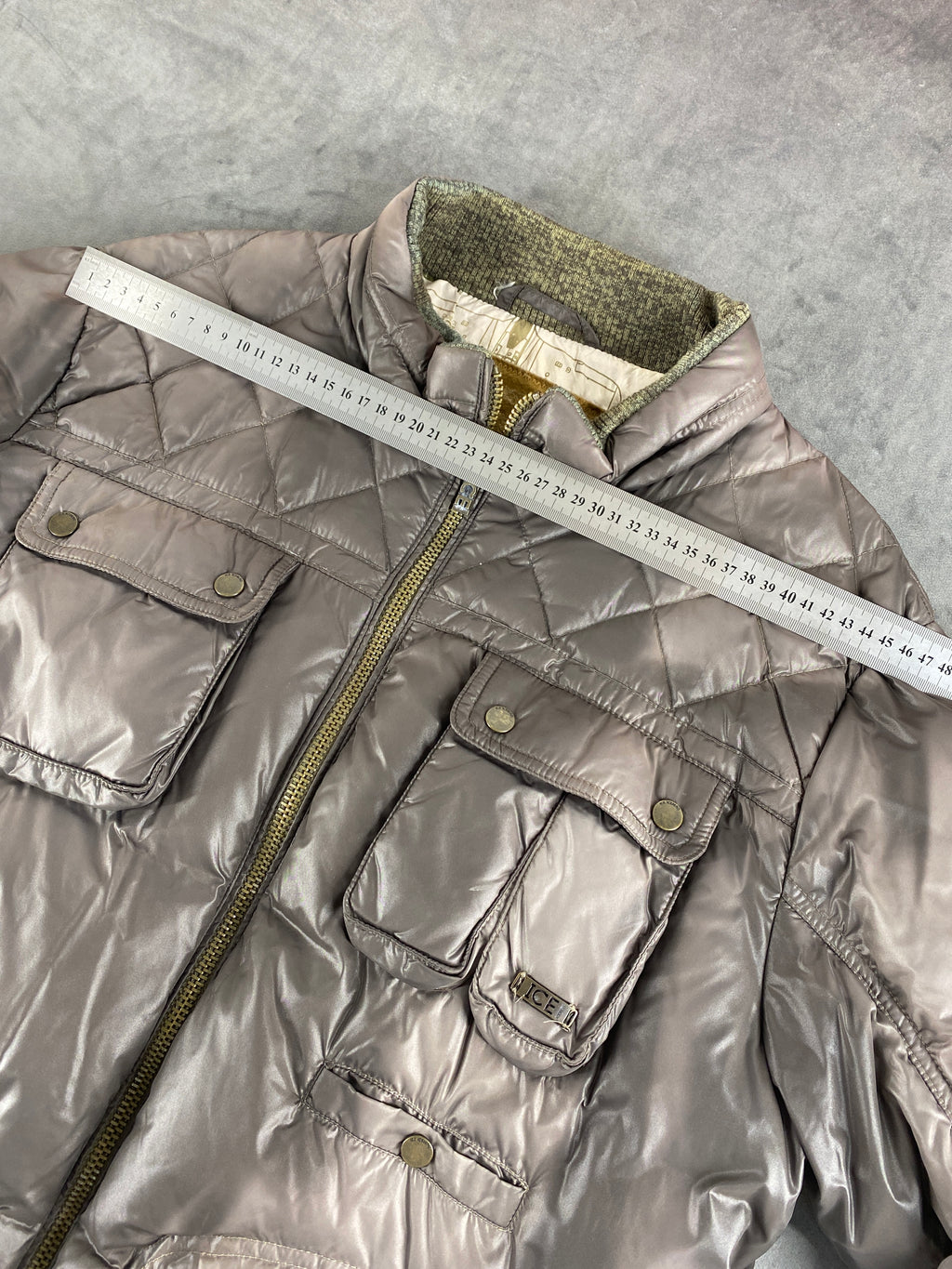 Piumino trapuntato Iceberg taupe – Donna Taglia L