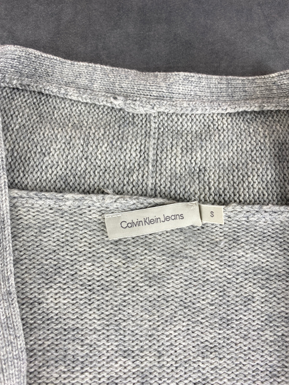Cardigan aperto Calvin Klein Jeans grigio – Donna Taglia S