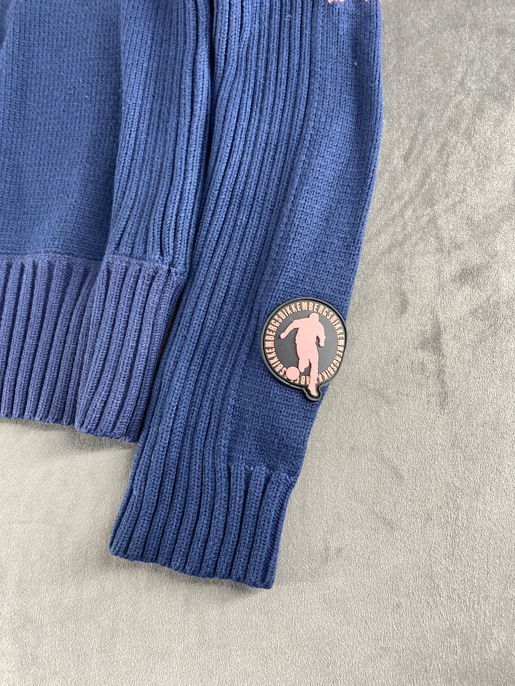 Maglione Bikkembergs Playmaker blu e rosa half-zip – Donna Taglia L