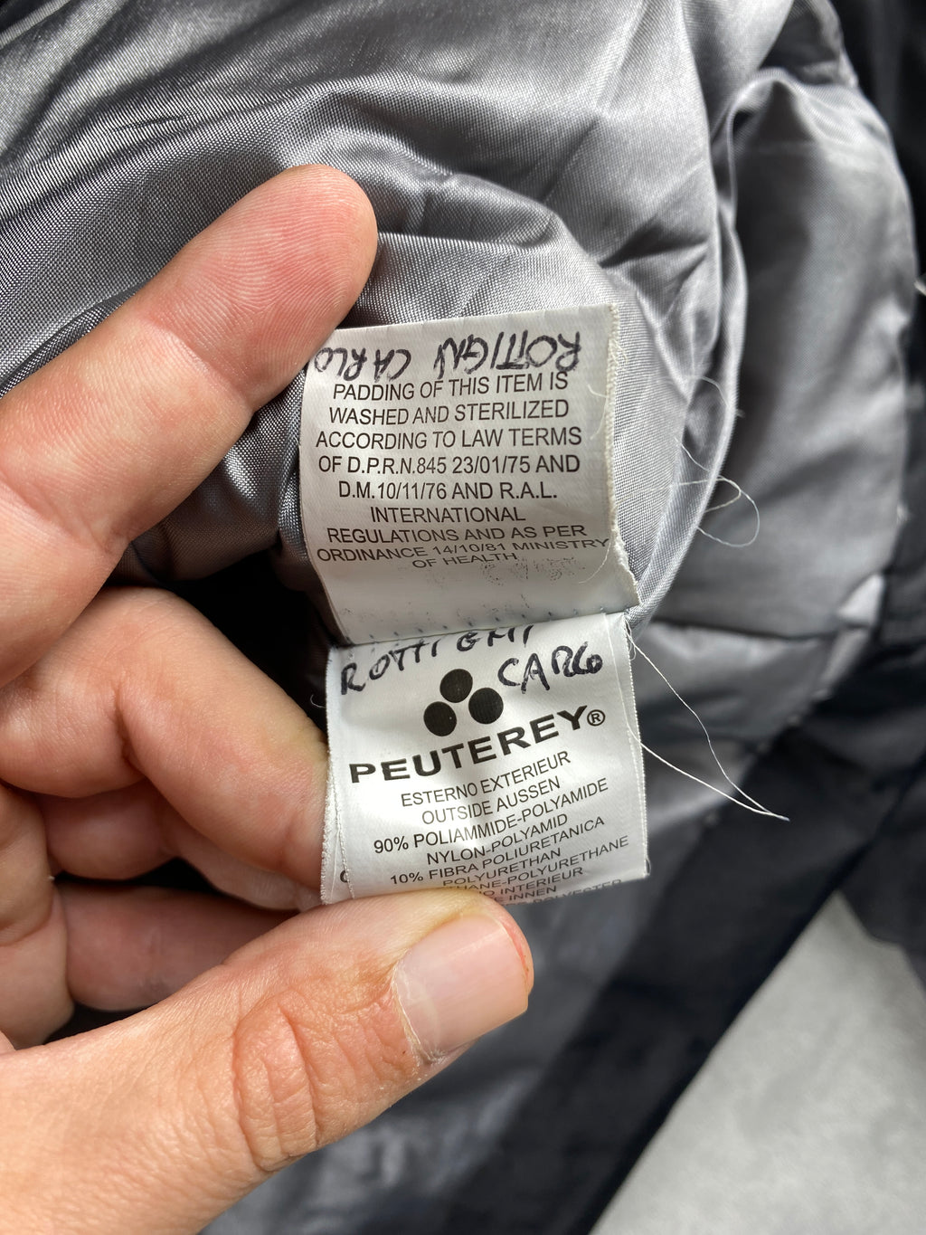 Giubbotto imbottito Peuterey grigio antracite – Donna Taglia XL (IT 46)