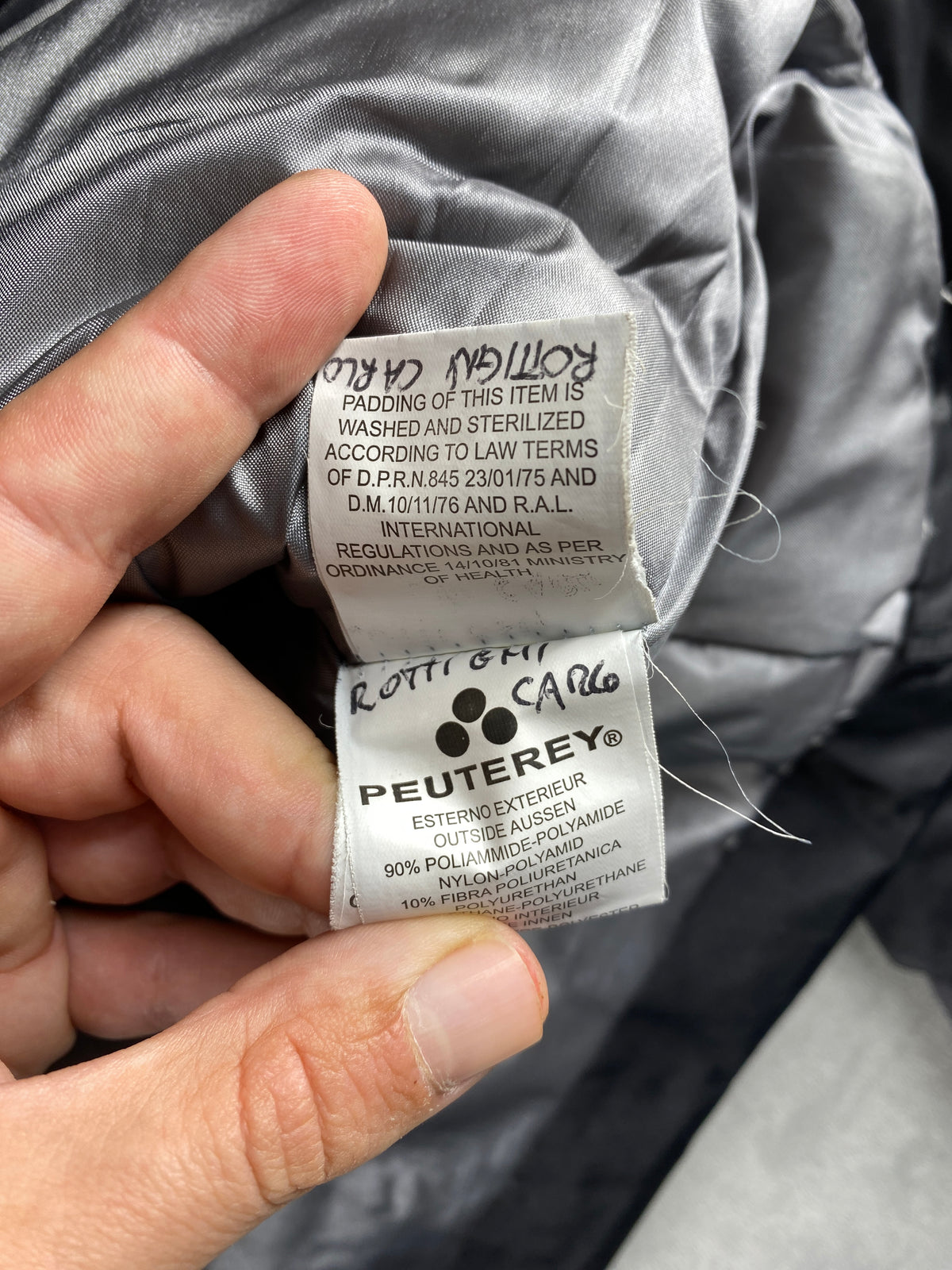 Giubbotto imbottito Peuterey grigio antracite – Donna Taglia XL (IT 46)