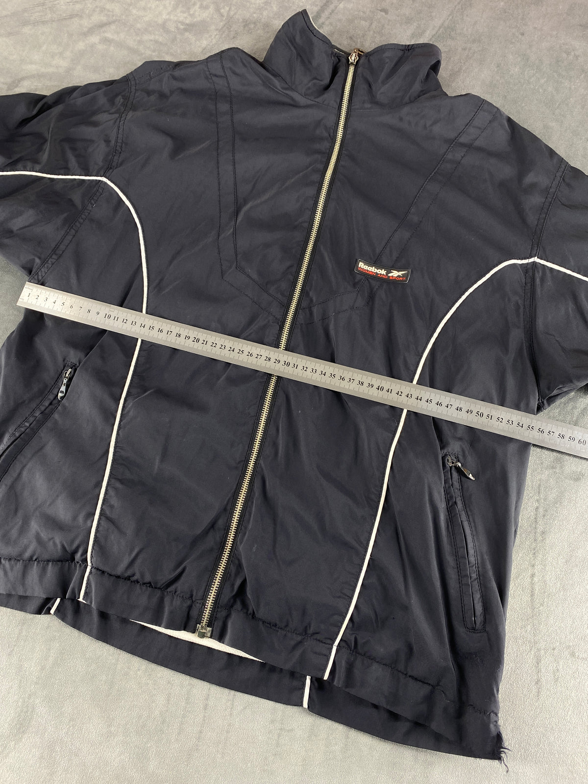 Giacca a vento Reebok grigio scuro – Donna Taglia L