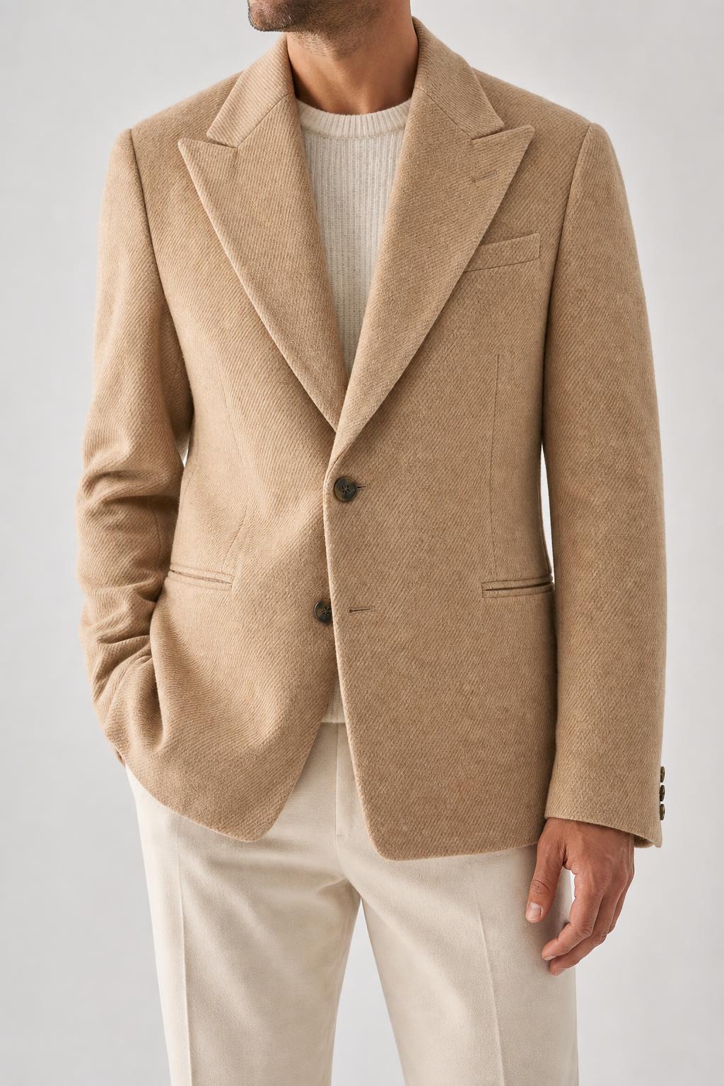 Blazer Ralph Lauren camel in alpaca – Uomo Taglia M