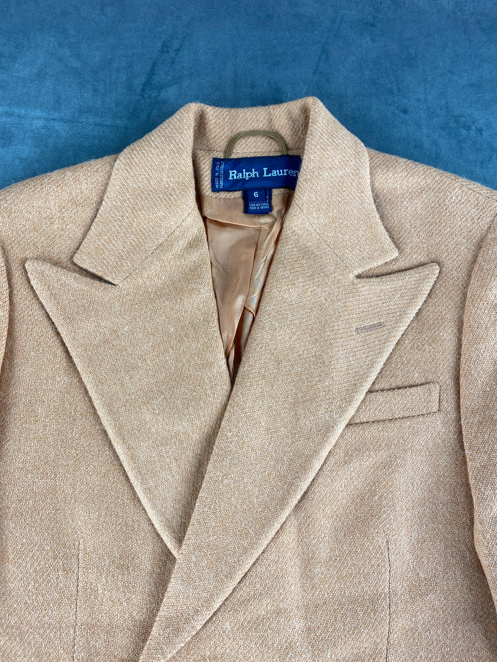 Blazer Ralph Lauren camel in alpaca – Uomo Taglia M