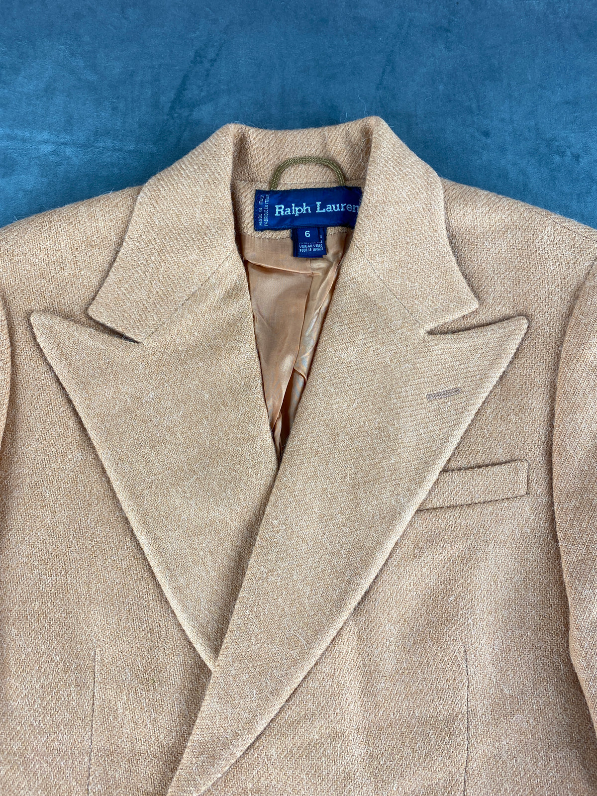 Blazer Ralph Lauren camel in alpaca – Uomo Taglia M
