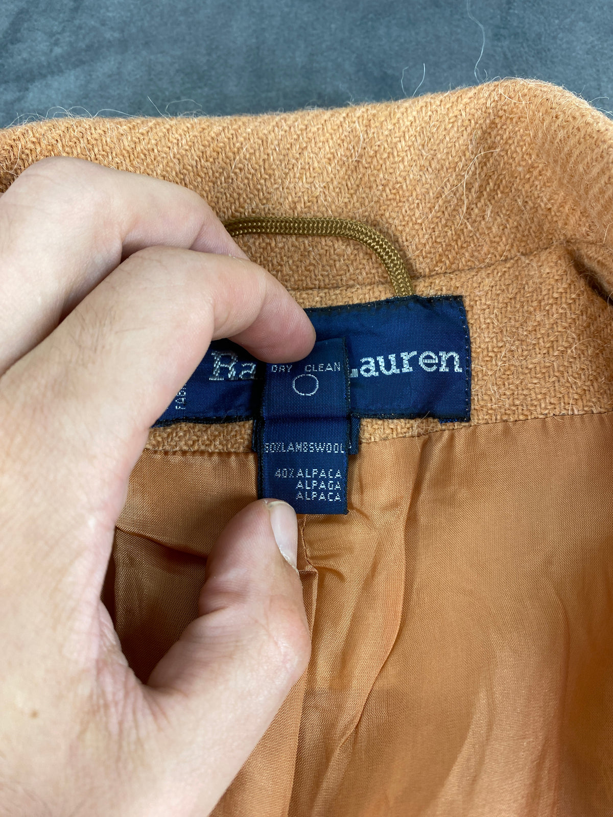 Blazer Ralph Lauren camel in alpaca – Uomo Taglia M