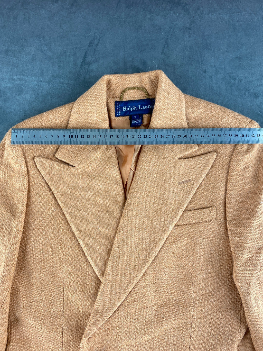 Blazer Ralph Lauren camel in alpaca – Uomo Taglia M