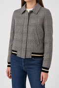 Bomber Trussardi Jeans principe di Galles grigio – Donna Taglia S (IT 40)
