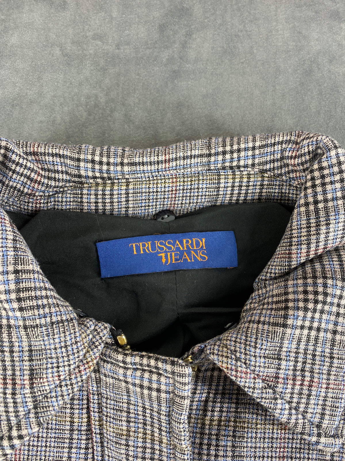 Bomber Trussardi Jeans principe di Galles grigio – Donna Taglia S (IT 40)