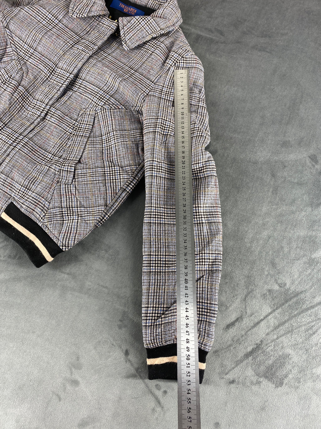Bomber Trussardi Jeans principe di Galles grigio – Donna Taglia S (IT 40)