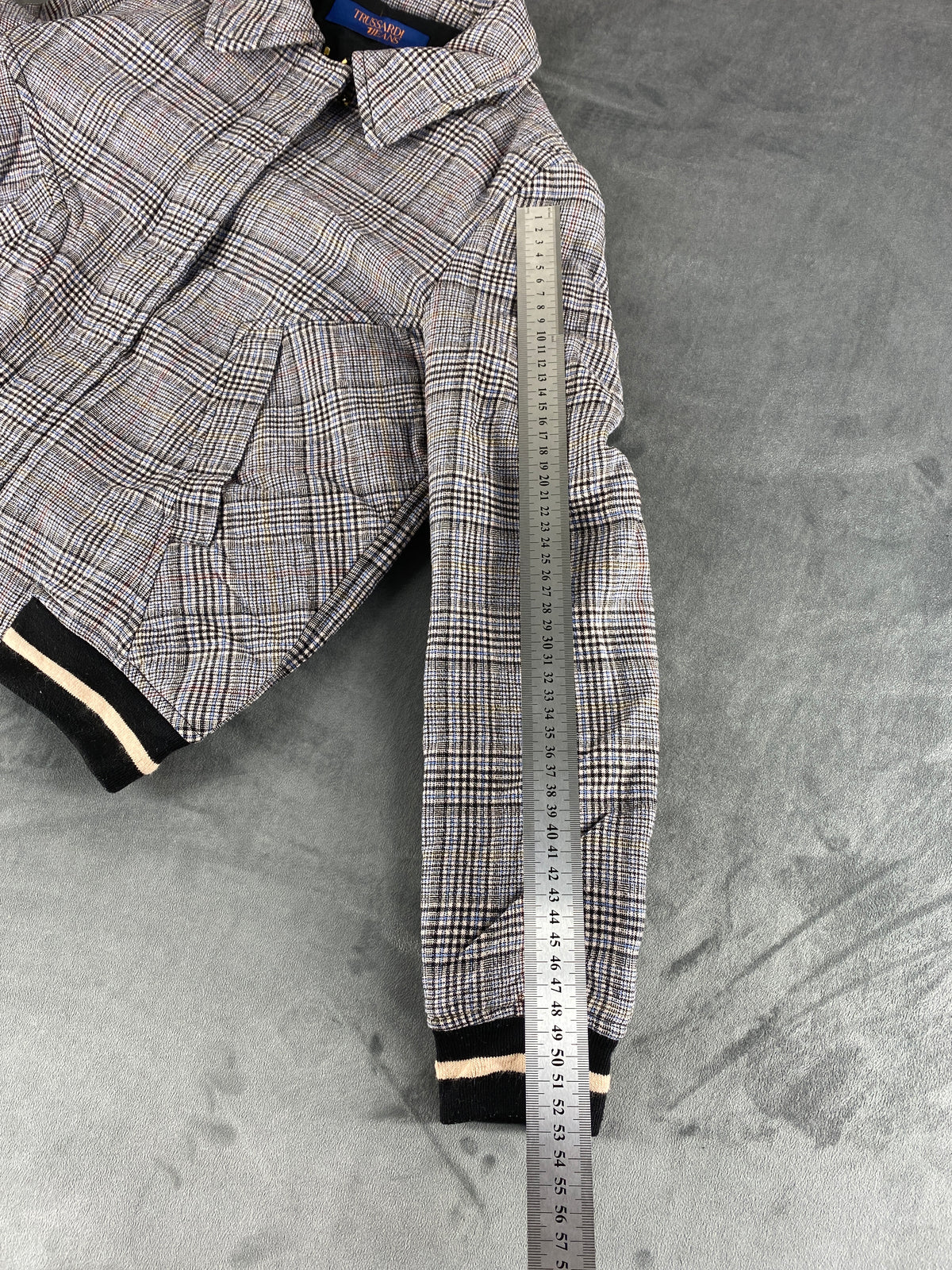 Bomber Trussardi Jeans principe di Galles grigio – Donna Taglia S (IT 40)