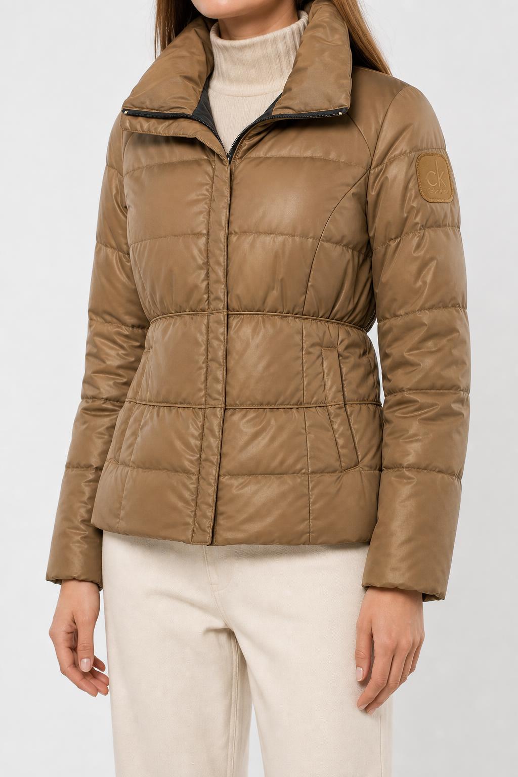 Piumino leggero Calvin Klein camel – Donna Taglia S