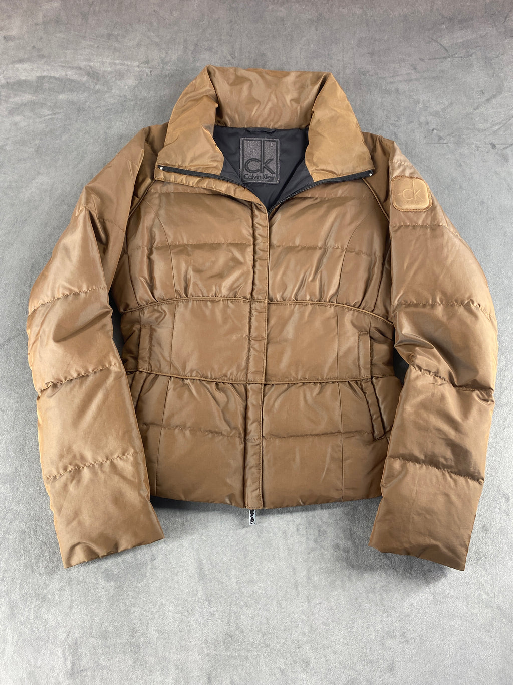 Piumino leggero Calvin Klein camel – Donna Taglia S