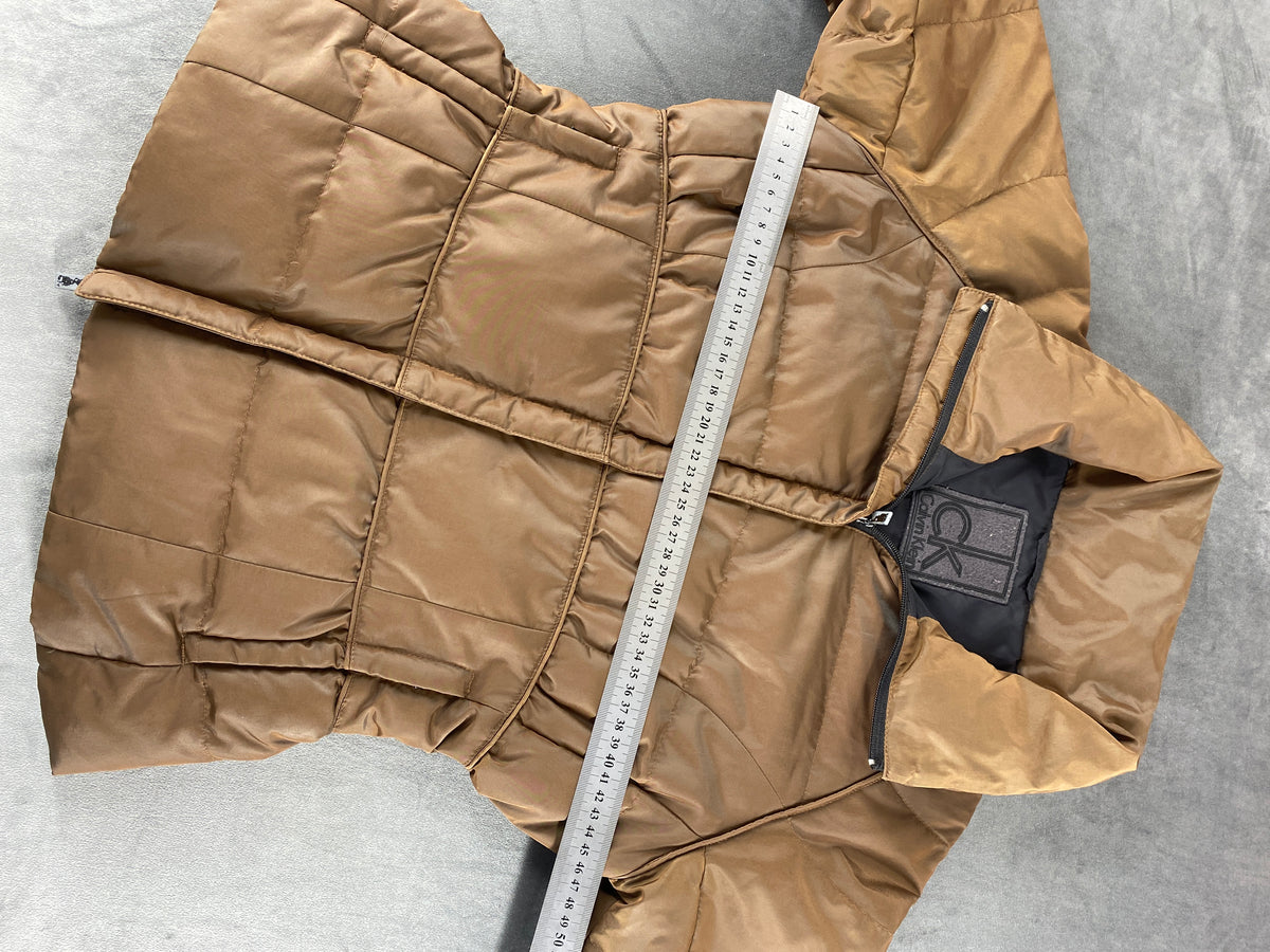 Piumino leggero Calvin Klein camel – Donna Taglia S