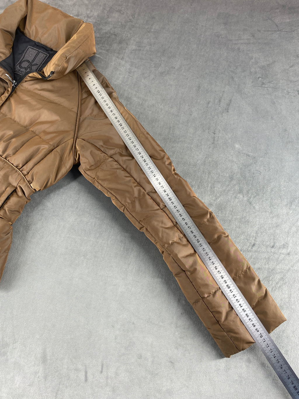 Piumino leggero Calvin Klein camel – Donna Taglia S