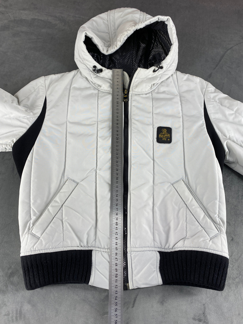 Giubbotto imbottito Refrigiwear bianco con cappuccio – Donna Taglia M