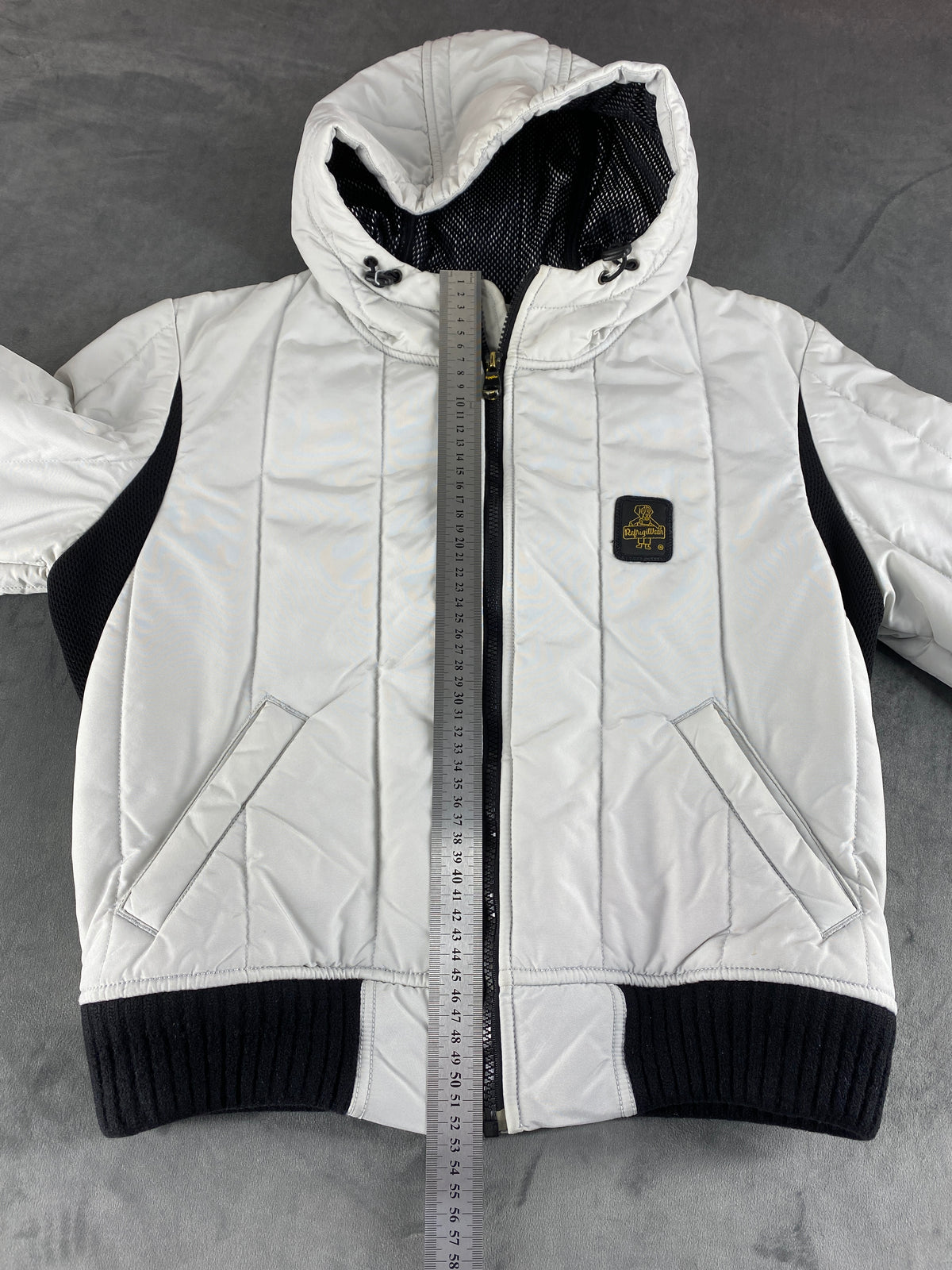 Giubbotto imbottito Refrigiwear bianco con cappuccio – Donna Taglia M