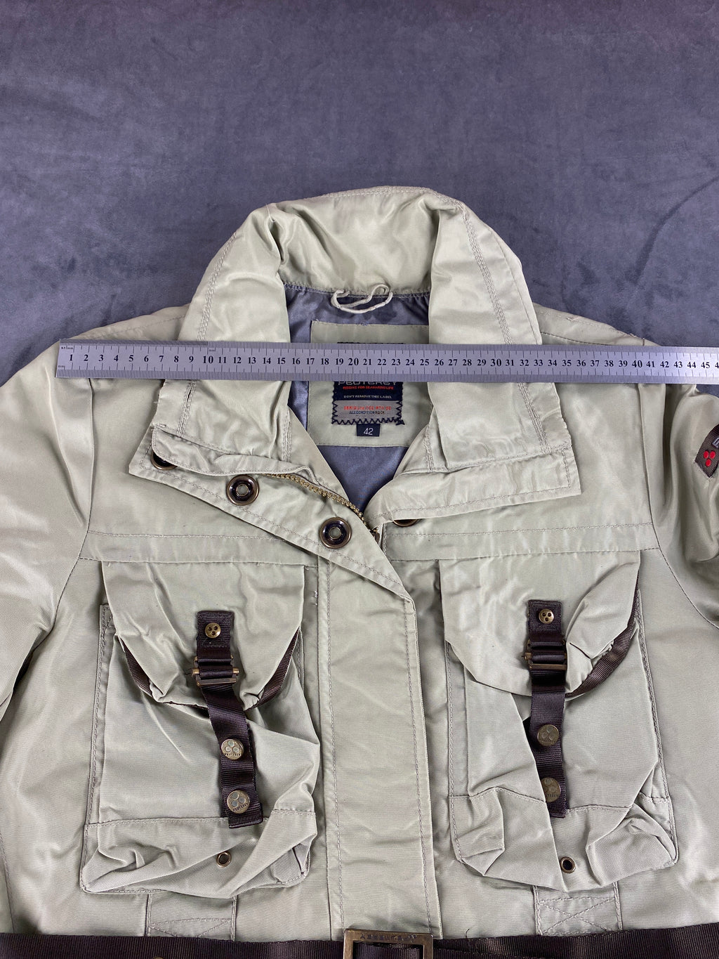 Giacca field jacket Peuterey beige con cintura – Donna Taglia M (IT 42)