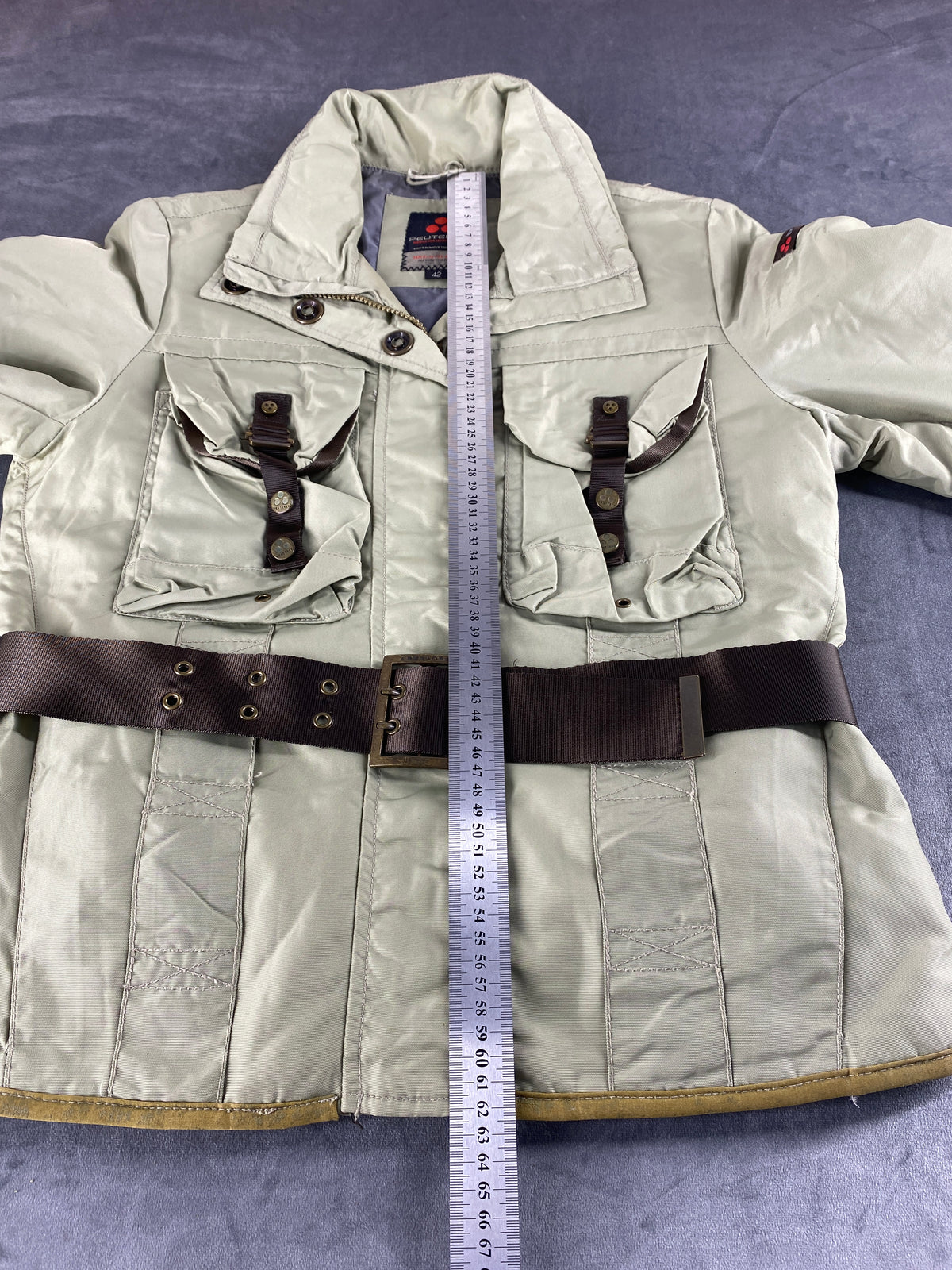 Giacca field jacket Peuterey beige con cintura – Donna Taglia M (IT 42)
