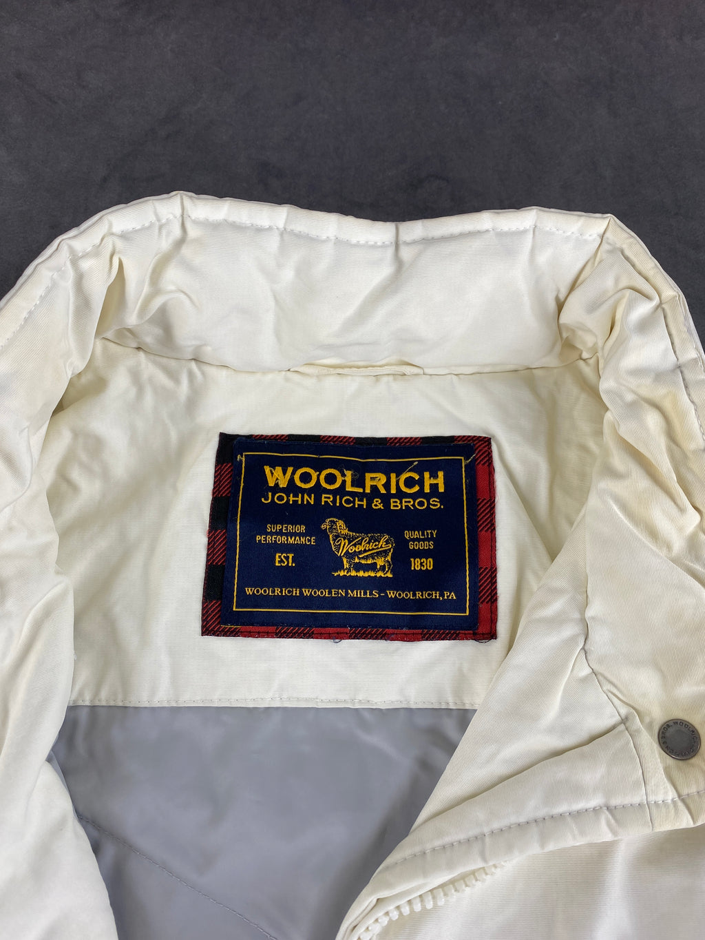 Giacca Woolrich panna leggera – Donna Taglia M