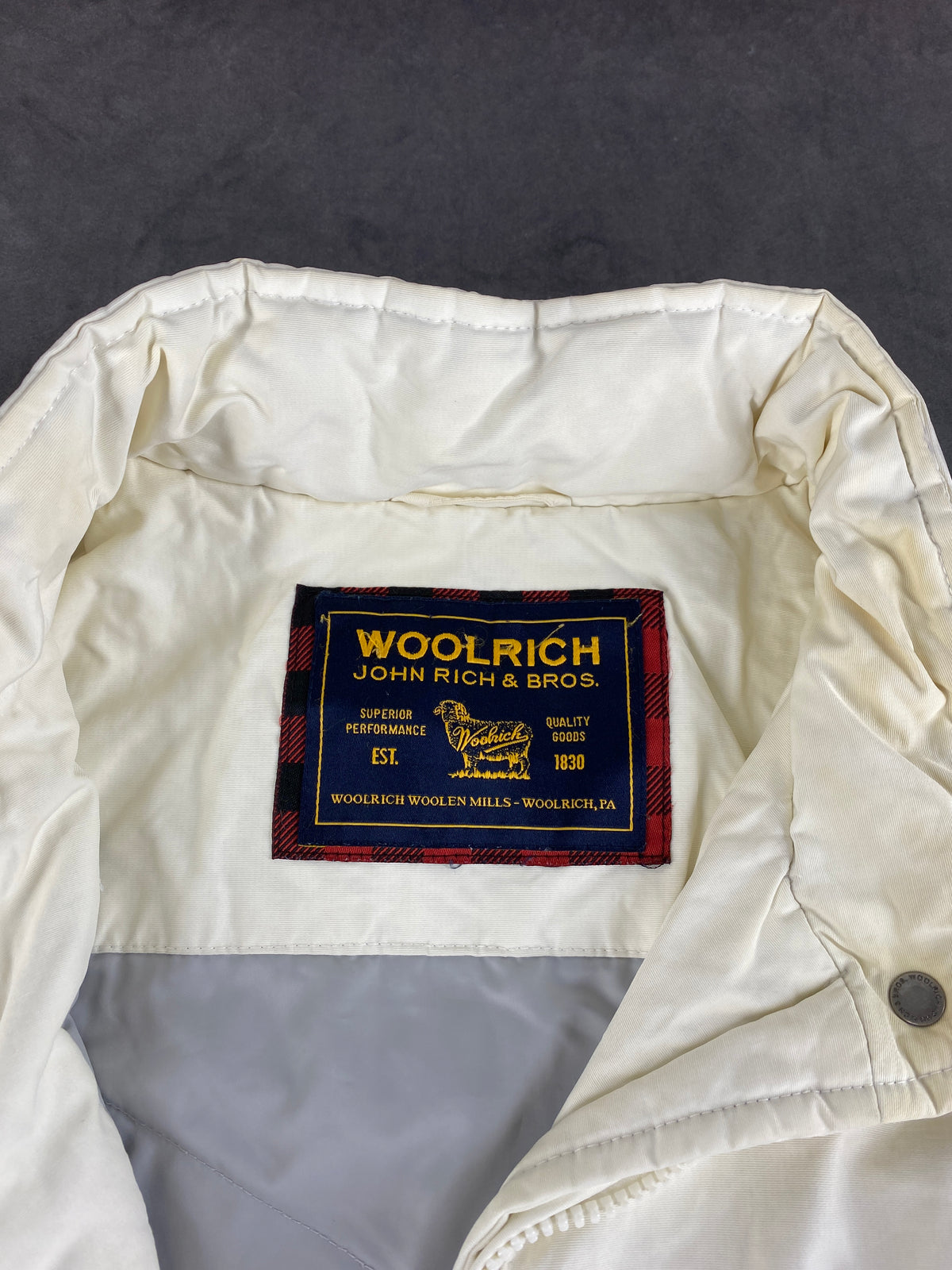Giacca Woolrich panna leggera – Donna Taglia M