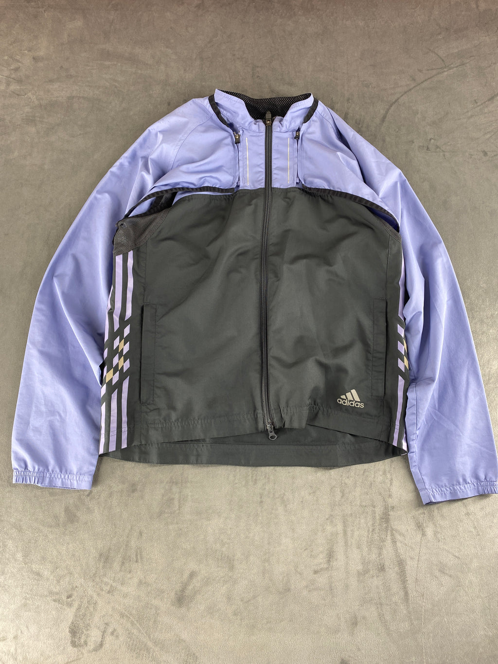 Giacca a vento Adidas lilla e grigia – Donna Taglia L