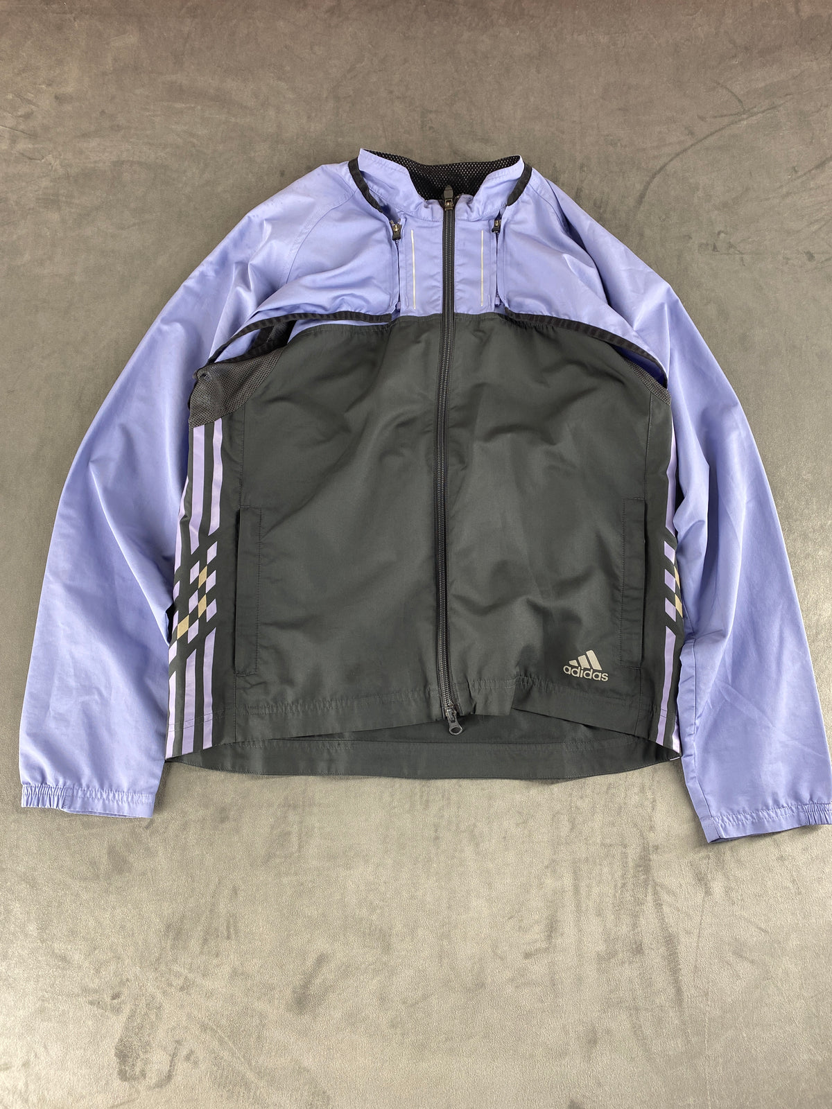 Giacca a vento Adidas lilla e grigia – Donna Taglia L