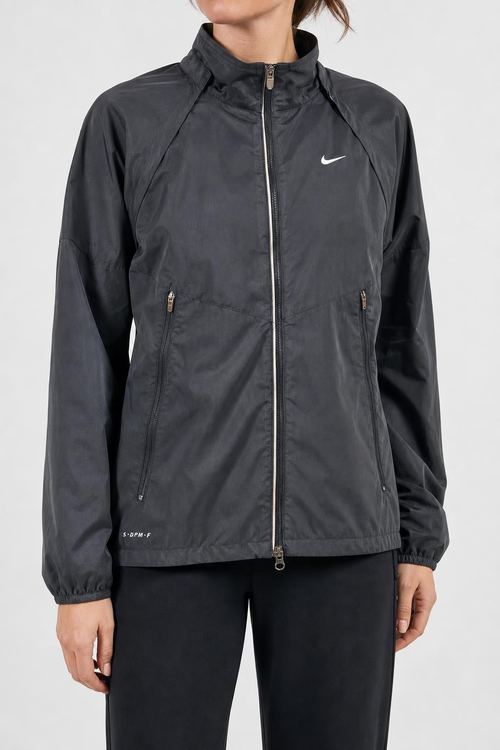 Giacca a vento Nike grigio scuro Dri-Fit – Donna Taglia M