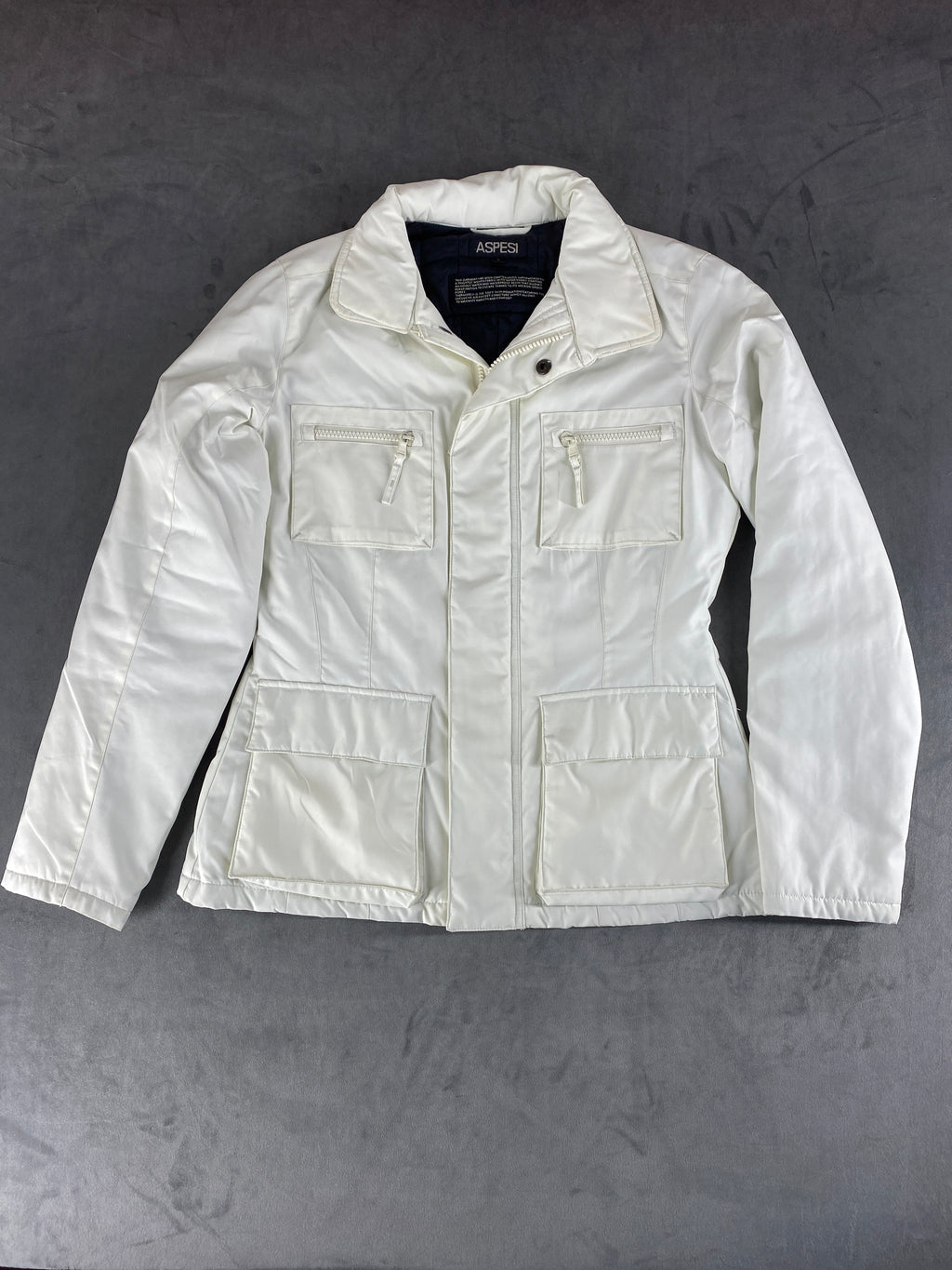 Giacca field jacket Aspesi bianca imbottita – Donna Taglia S