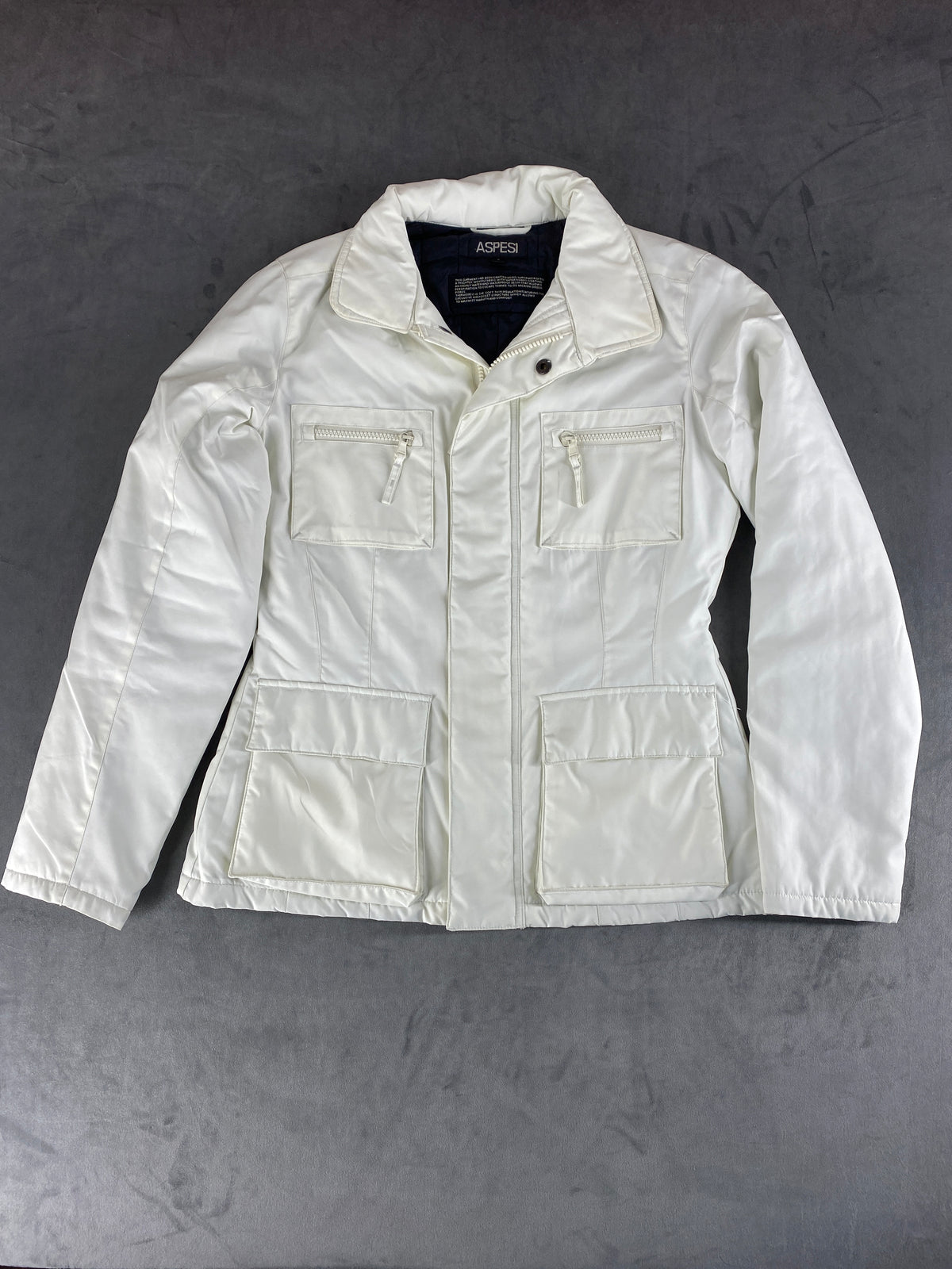 Giacca field jacket Aspesi bianca imbottita – Donna Taglia S