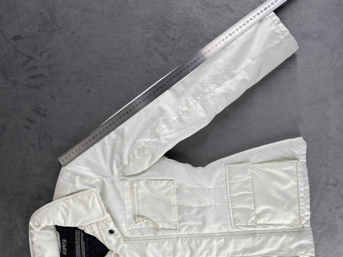 Giacca field jacket Aspesi bianca imbottita – Donna Taglia S