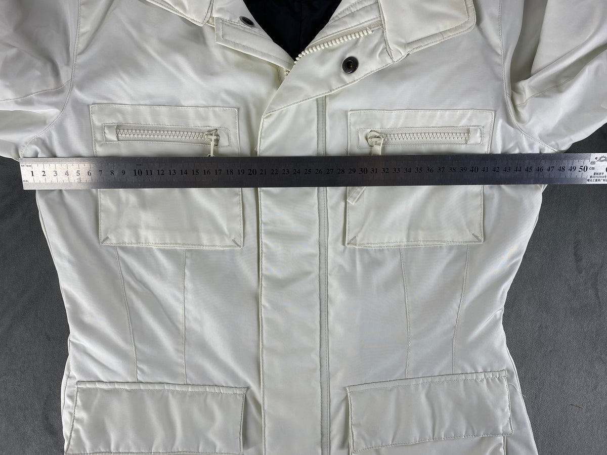 Giacca field jacket Aspesi bianca imbottita – Donna Taglia S