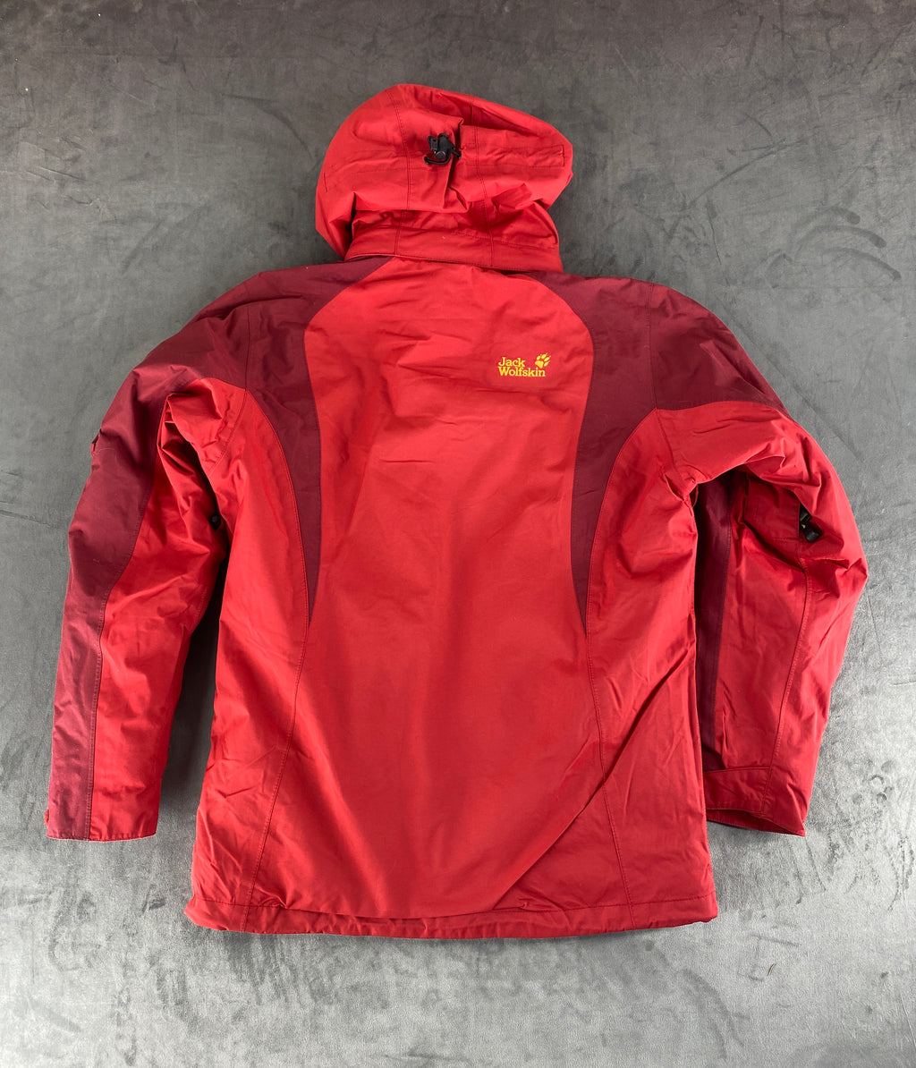 Giacca 3 in 1 Jack Wolfskin rossa – Donna Taglia S