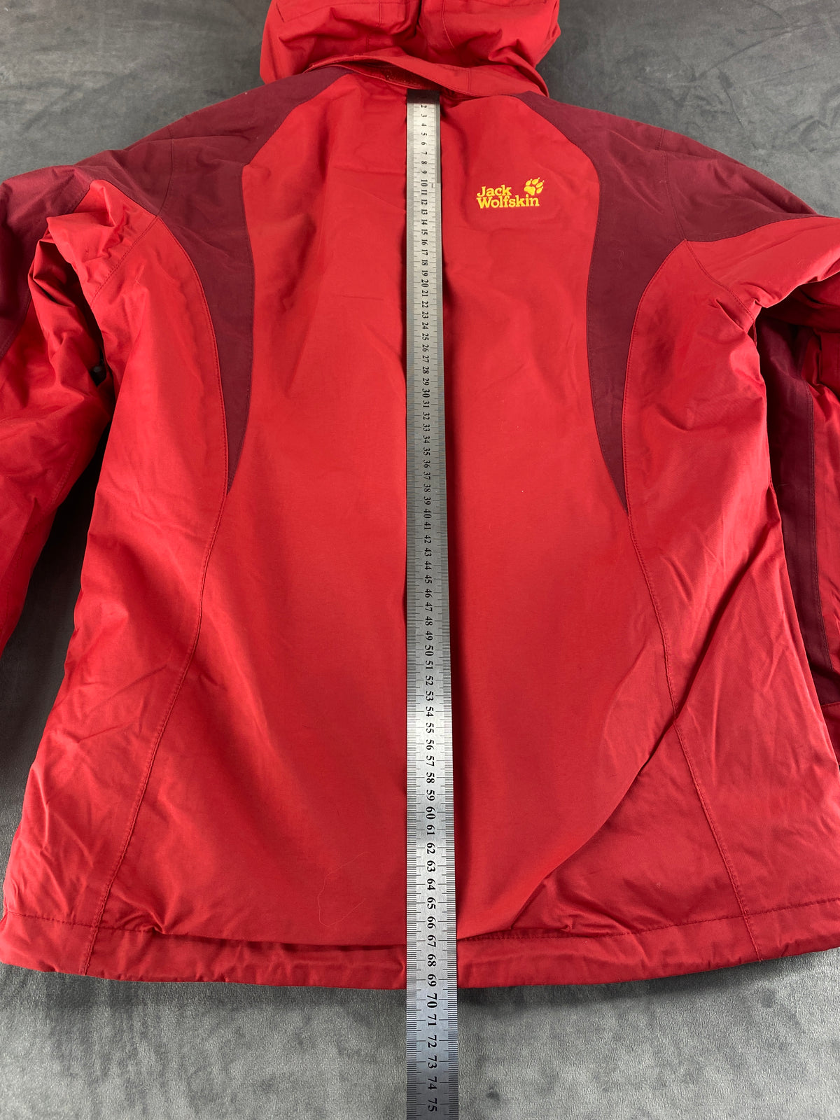 Giacca 3 in 1 Jack Wolfskin rossa – Donna Taglia S