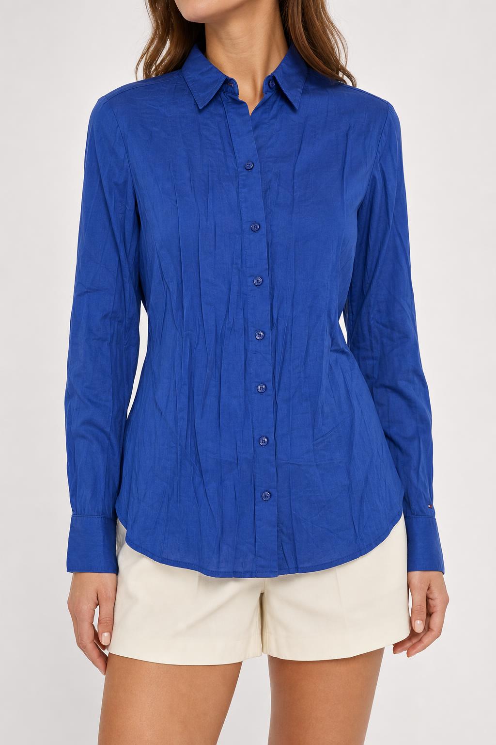 Camicia Tommy Hilfiger blu royal – Donna Taglia S
