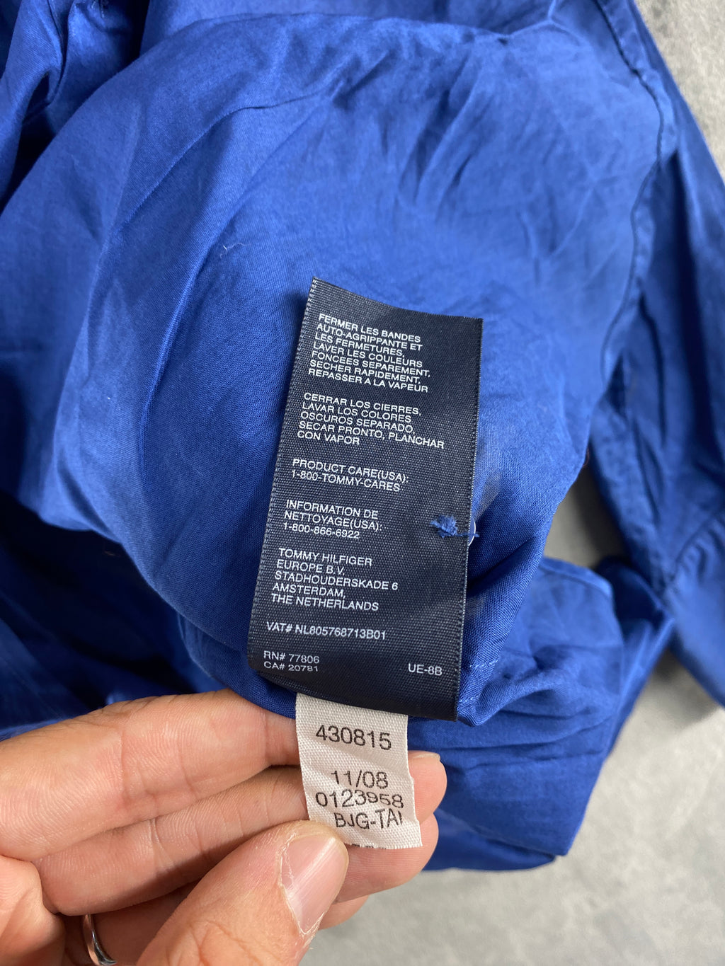 Camicia Tommy Hilfiger blu royal – Donna Taglia S